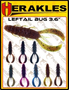 Herakles LEFTAIL BUG 3,6" Creature with Scent Soft Bait Artificial Spinning - Bild 1 von 18