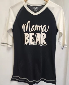 Lazy One Tee Womens Tall Tee 3/4 Length Sleeve. NWT. Family Bear. Mama Bear - Picture 1 of 5