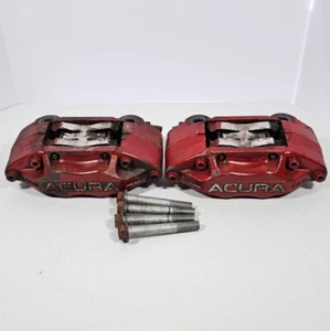 2005-2012 Acura RL Advics Front Left/Right 4 Piston Brake Calipers Pair OEM - Picture 1 of 7