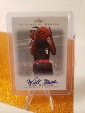 2012 Leaf Signature Series Will Barton #BA-WB1 Rookie Auto RC