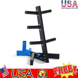 Weight Plate Tree Heavy Duty Dumbbell Rack Storage Stand Steel Durable Gym Home - Picture 1 of 6