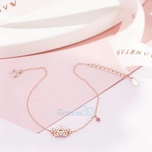 Luxury Zircon Crystal Bracelet Bangle Adjustable Women Wedding Jewellery Gifts - Picture 1 of 12