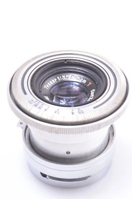 ✅ CONTAX ZEISS TESSAR 5CM 50MM 3.5 RED T LENS 4 RF RANGE FINDER CAMERA *SCARCE* - Image 1 of 4