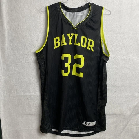 Adidas Baylor University Bears Black Stock #32 Basketball Jersey Men's Size 2XL Cover