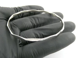 Brazalete vintage Parker de plata esterlina texturizado ondulado 8 pulgadas ajuste 6,2 g - Imagen 1 de 11