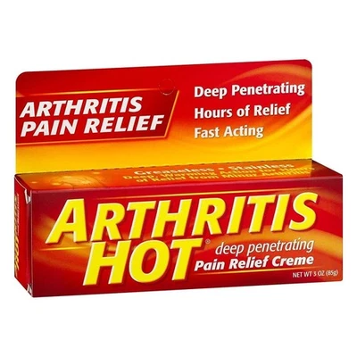 Arthritis Hot Pain Relief Creme, 3 oz, Deep Penetrating Muscle Rub - Image 1 of 2