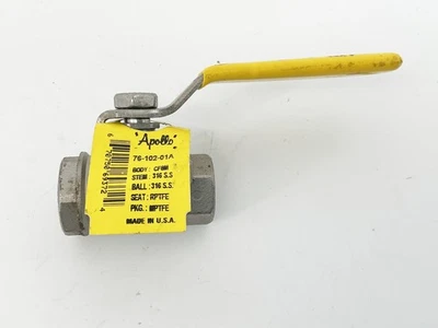 Новый шаровой клапан Apollo 76-102-01A 3/8 дюйма NPT 316SS CF8M - без коробки - Изображение 1 из 4