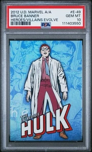 BRUCE BANNER 2012 UD MARVEL ¡PSA 10! *¡RECIÉN GRADUADO! *¡SUPER SUPER LOW POP! *WOW - Imagen 1 de 2