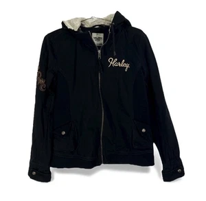 HARLEY DAVIDSON JACKE DAMEN LARGE BESTICKT SCHWARZ - Bild 1 von 6