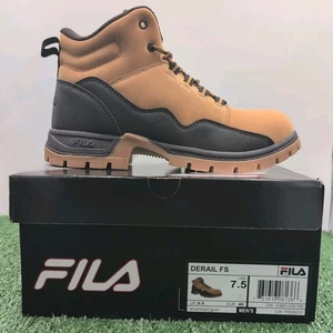 FILA Derail Fs Boot Men's Brown Synthetic Dress Outdoor Walking Boots - New - Picture 1 of 3