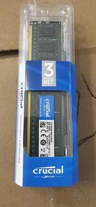 3 Channel Kit Crucial 4GB DDR3-1600 UDIMM 1.5V CL11 CT51264BA160B.C16FKR - Picture 1 of 2