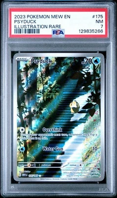 Psyduck 2023 SV151 Illustration Rare 175/165 PSA NM 7 - Image 1 of 3