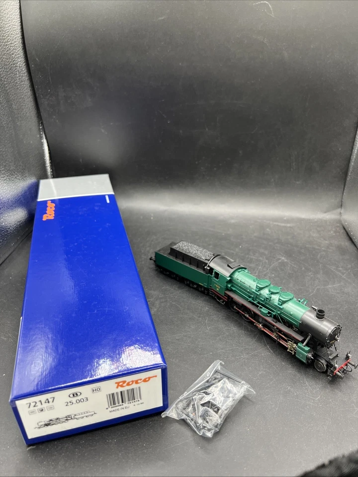 RARE Roco HO Scale 72147 SNCB Class 25 Steam Locomotive DCC And Sound - Image 1 of 4