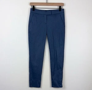 Theory Pantalone Dritto alla Caviglia Pantalone Donna Taglia O Blu Ufficio Lavoro - Foto 1 di 7