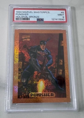 1994 年漫威杰作 - 青铜 Holofoil - #6 惩罚者 - PSA 9 完好 — 第 1/2 张图片