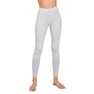 Zenana Women's Leggings Stretch Premium Cotton Full Length - Image 1 of 4