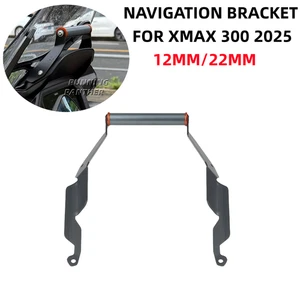 FOR Yamaha XMAX 300 2025 Mobile Phone GPS Navigation Plate Bracket Stand 12/22MM - Bild 1 von 17