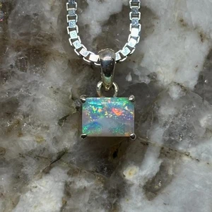 Horca Brazilian Vesper Sunset Silver Opal Necklace - Picture 1 of 3