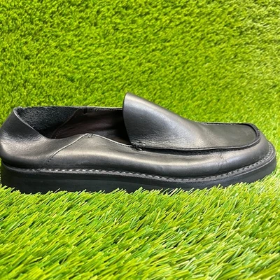 Prada Mens Size 9 Black Casual Classic Leather Slip On Driving Loafers Shoes - Image 1 of 4