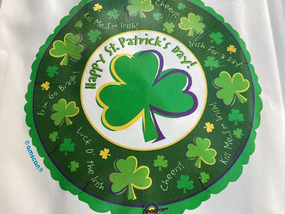 Традиционный фольгированный воздушный шар Happy St Patricks Day 18 дюймов 11367 B25 - Изображение 1 из 1