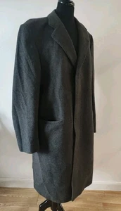 Vintage St Michael Coat, Chest 44in/112cm, 100%Wool, Grey, USED! - Picture 1 of 5