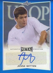 LEAF 2016 METAL JESSE WITTEN #BA-JW1 18/50 BLUE PRISMATIC AUTOGRAMMKARTE - Bild 1 von 2