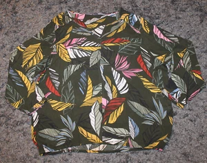 ღღ CECIL ღღ Bluse/Tunika/Shirt langarm ღღ khaki - Blumenmotive ღღ Gr. XXL ღღ - Bild 1 von 4