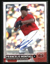 Francelis Montas 2015 Topps Pro Debut Autographs Baseball Card #153 Auto