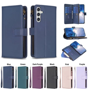 For Samsung A73 A54 A34 A25 A15 A12 Flip Leather Wallet Fashion Stand Case Cover - Picture 1 of 62