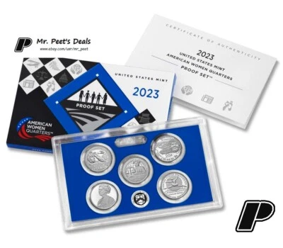 2023 S American Women Quarters Proof Set w/ BOX & COA US Mint (23WP) - Image 1 of 4