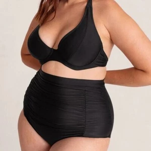 Shapermint Essentials Full Coverage Bikini Top + High-Waisted Bottom - Picture 1 of 14