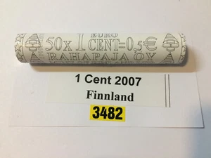 1 Cent 2007 Finnland Original Sicht Rolle (Z188/3482) - Bild 1 von 1