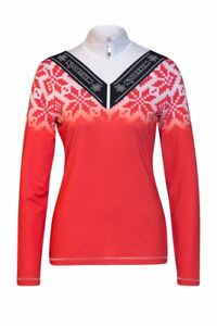 Sportalm Seak Women Red Ski Mid Layer Half zip Size 38 M