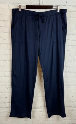 LUCKY BRAND Azul Oscuro Jersey Bolsillos Punto Cordón Mujer Pantalones XL NUEVO CON ETIQUETAS Foto 1 de 4