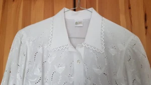 Trachtenbluse Gr.44 weiß - Bild 1 von 8