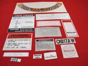 FORD XA GT 351 FALCON ENGINE BAY DECAL KIT SUIT GS 4V CLEVELAND RPO TOPLOADER - Picture 1 of 1