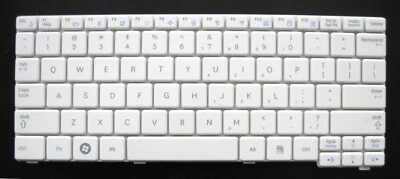 Keyboard for SAMSUNG N145 N148 N150 NB20 NB30 - White - US English - Image 1 of 2