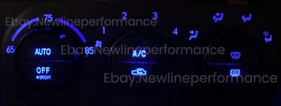 Blue Climate Control LED Bulbs kit for Subaru Forester 2003-2004 - Image 1 of 2