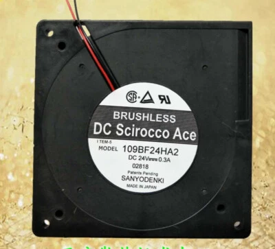 Sanyo 109BF24HA2 turbo blower grill fan 24V 12CM 12032 frequency conversion 0.3A - Image 1 of 4