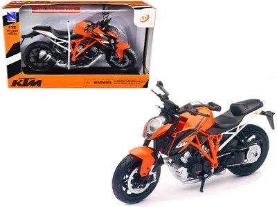 KTM 1290 Super Duke R Motorcycle Orange 1/12 Diecast Model by New Ray - Image 1 of 2