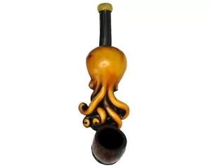 Octopus handgefertigter Tabak Rauchen kleine Handpfeife Tentakel nautisches Meerestier - Bild 1 von 5