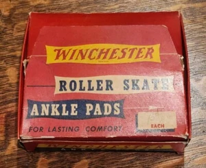 Vintage WINCHESTER Roller Skate ANKLE PADS ~ NEW IN ORIGINAL COUNTER BOX! - Picture 1 of 7