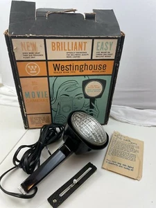 Vintage Westinghouse Deluxe 77 Sealed Beam Movie Light With Box  - Bild 1 von 5