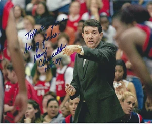 VAN CHANCELLOR Signed 8x10 Photo WNBA Basketball HOUSTON COMETS Coach CHAMPIONS - Picture 1 of 1