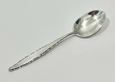 Raro LUNT Plata Esterlina PUNTO DE ENCAJE Patrón 4 3/8" CUCHARA DE SEMITASSE ¡Excelente! Foto 1 de 2