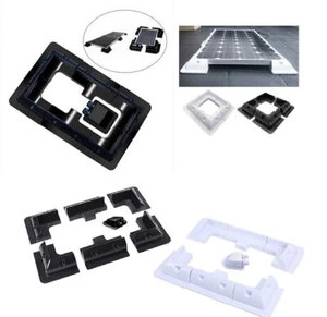 ABS Solar Panel Mounting Bracket Corner & Cable Entry Motorhome Roof Boat G2N7 - Picture 1 of 11