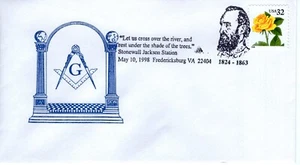 STONEWLL JACKSON CANCEL, FREDERICKSBURG, VA 1998 FDC13933 - Bild 1 von 1