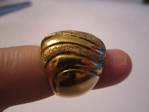 STERLING SILVER RING DESIGNER MADE IN ITALY 15 GRAMS - SIZE 5 1/2 - 925 - JC-1 - Picture 1 of 4