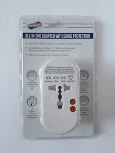 NEW American Tourister All In One Worldwide Adapter Plug with Surge Protection - Picture 1 of 4