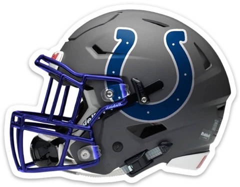 Indianapolis Colts Football Helmet w/ Horseshoe Logo type Die-Cut MAGNET Cover